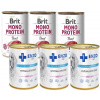 Brit mono protein beef 3x400g & ENZO VET Hypoalergénne hypoalergénne krmivo s králikom pre psov 3x400g
