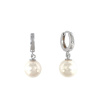 Strieborné náušnice s perlami
