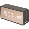 KARLSSON Dizajnové LED hodiny - budík 5878BK Karlsson 15cm