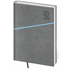 Diár 2026 týždenný A5 Grife - šedo/modrá
