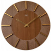 ELEGANTNÉ DREVENÉ HNEDÉ NÁSTENNÉ HODINY JVD HC502.2 50 cm ZLATÉ RUČIČKY
