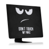 kwmobile obal pro Apple iMac 27 / iMac Pro 27, 4-in-1 Case - Don't Touch My Mac bílá / černá (kwmobile Cover Compatible with Apple iMac 27