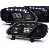VW TOURAN 03-06 / CADDY - predné čierna svetlá s LED svietením