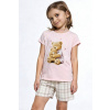 Cornette Dievčenské pyžamo Hug Me - bavlna Svetloružová 122-128