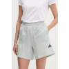 Šortky adidas City Escape dámske, šedá farba, jednofarebné, vysoký pás, JC5108 M