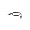 Gembird PP22-2M-BK Patch RJ45, cat. 5e, FTP, 2m, černý