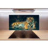 Panel do kuchyne Tiger v jaskyni 100x50 cm