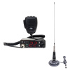 Súprava rádiostanice CB PNI Escort HP 5500 s anténou CB PNI LED 2000, 90 cm, 500 W, svieti počas vysielania, súčasťou balenia je magnetická základňa