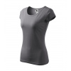 Tričko dámske Pure 122 - XS, 36 - oceľovo sivá