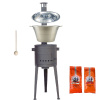 Green Home kotlík na guláš nerez 1,2 mm 40 l INOX, Green Home pokrievka nerez INOX, Green Home vysoká kotlina 47 cm (1,5 mm) HODO + žiaruvzdorná farba PLUS 600, vareška 80 cm SMREK, paprikové korenie