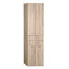 Aqualine ZOJA/KERAMIA FRESH skrinka vysoká 50x184x29cm, dub platin, zásuvky 51296