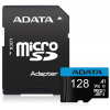 ADATA Premier microSDXC 128GB UHS-I CLASS10 + adaptér AUSDX128GUICL10A1-RA1