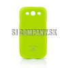 Silikónový obal Samsung Galaxy S III – Jelly Glittery limetková