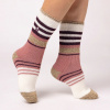 Dámske Heat Holders ponožky Cherith prúžky Krémové