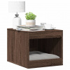 vidaXL Uzavretý box na stelivo, hnedý dub 47x59x42cm, kompozitné drevo - Hnedá - 214737-198022