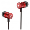 GENIUS Genius HS-M316 /sluchátka s mikrofonem/ 3,5mm jack - 4 pin/ červená