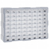 Organizér s 64 zásuvkami, 52x16x37,5 cm