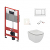 Cenovo zvýhodnený závesný WC set TECE do ľahkých stien / predstenová montáž + WC Ideal Standard Tesi SIKOTSE0