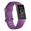 BStrap Silicone Diamond pro Fitbit Charge 3 / 4 purple, velikost S STR00008