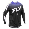 dres EVOLUTION, FLY RACING - USA 2025 (černá/bílá/fialová, vel. L)