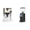 Rancilio Silvia PRO X, white + Eureka Atom Specialty 65, black