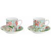 Easy Life Porcelánové hrnčeky s podšálky Botanic Garden , 2 ks