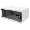 Digitus DIGITUS DN-38010 Nástěnná skříň 4U, SOHO, nemontovaná 241x540x400 mm, celoskleněné přední dveře, šedá (RAL 7035)
