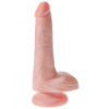Realistické dildo so semenníkmi King Cock 6