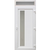 Plastové vchodové dvere jednokrídlové Modern 2 s horným svetlíkom FIX