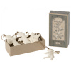 Vianočné plechové ozdoby Holy Night - set 4 ks
