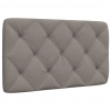 Polštář na čelo postele taupe 90 cm textil Hnědošedá 4019202