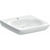 Geberit Selnova Comfort umývadlo 60x55 cm obdĺžnik klasické umývadlo pre zdravotne postihnutých biela 502.771.00.7