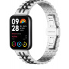 eses Kovový remienok pre Xiaomi Redmi Watch 4, Smart Band 8 Pro a 9 Pro - Strieborno čierný