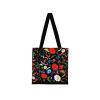 Nákupná taška s dlhým čiernym uchom - maky čierna (Nákupná taška s dlhým uchom - maky čierna)