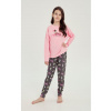 Dievčenské bavlnené pyžamo TARO Ruby 3046 146-158 - ružová 152