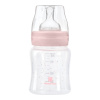 KikkaBoo Dojčenská fľaša 120ml 0m+ Hippo Dreams Pink ružová