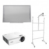 Mobilné komplety bez zdvihu (interaktívna tabuľa, projektor, mobilný stojan, kabeláž) PRO-Board 89 Vivitek DX335-ST Pevná konzola na kolieskach