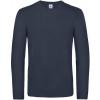 B&C | #E190 LSL, Tričko s dlhým rukávom, modrá navy, XL