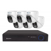 Securia Pro IP kamerový systém NVR6CHV5S-W DOME smart, biely Nahrávanie: 2TB disk