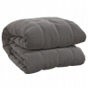 Deka VidaXL polyester 155 cm x 220 cm šedá