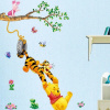3D Nálepka na stenu Macko Pu, tigrík a prasiatko na hojdačke Rozmer: 45 x 90cm