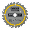 DeWALT DT1949 - Pílový kotúč Construction pre AKU píly na drevo s klincami, 165×20mm, 24 zubov