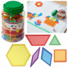 MASTERKIDZ Montessori sada mozaikových kociek Tangram 140 ks.