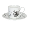 Music Gift Company Hrnek espresso s podšálkem - pampeliškové noty
