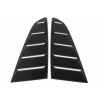 KITT Classic Quarter Side Window Louvers suitable for Ford Mustang Mk6 VI Sixth Generation (2015-2019) Matte Black