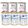 Brit mono protein lamb 3x400g & ENZO VET Hypoalergénne hypoalergénne krmivo s králikom pre psov 3x400g
