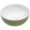 Villeroy & Boch Artis umývadlo 43x43 cm okrúhly pultové umývadlo zelená 417943BCS8