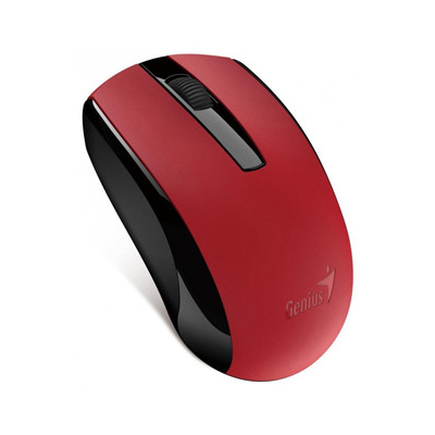 Genius Myš Eco-8100, 1600DPI, 2.4 [GHz], optická, 3tl., bezdrôtová USB, červená, Intergrovaná 31030010413