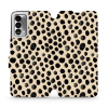 Flipové pouzdro Mobiwear - Realme GT Master Edition - VA50S Černé puntíky (Knížkové flip pouzdro, obal, kryt na mobil Realme GT Master Edition - VA50S Černé puntíky, materiál Umělá kůže + TPU - ochran