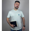 Unidress Pánske zdravotnícke tričko s potlačou- symbol zdravia - Mentolová , S